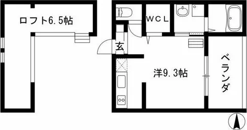 コンフォート本陣通【1階】の間取り