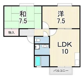 ルポゼ武庫之荘1【1階】の間取り