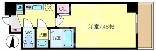 グランパシフィック玉出【2階】の間取り