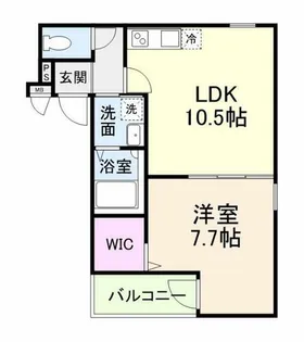 フジパレス今川公園V番館【1階】の間取り