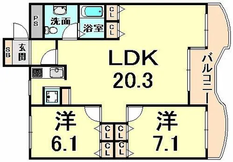 コナビレッジ【6階】の間取り