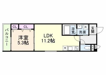 フジパレス今川公園V番館【3階】の間取り