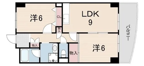 パークモダン伊丹【8階】の間取り