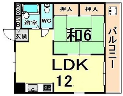 グリーンホーム【2階】の間取り