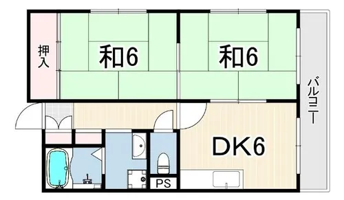 ダイシンマンション【7階】の間取り