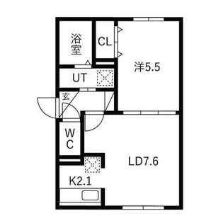 グランパーク麻生【101号室】の間取り