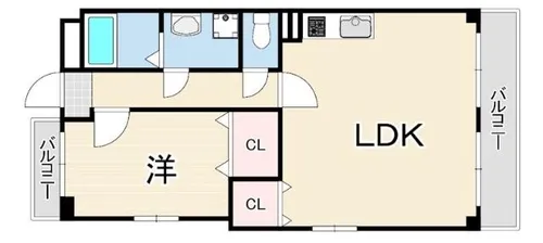 REBANGA武庫之荘アパートメント【2階】の間取り