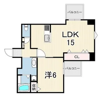 エバーグレイス塚口【3階】の間取り