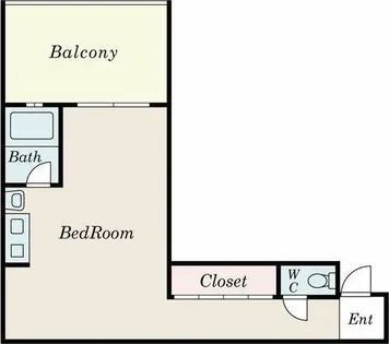グリーンハイツタツミ【1D号室】の間取り