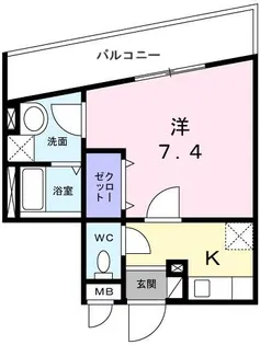 サクセス武庫川【4階】の間取り