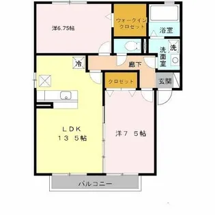 MODESTY B棟【2階】の間取り