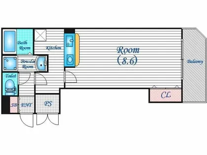 プレアデス野田【4階】の間取り