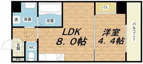SFIDA森ノ宮【8階】の間取り