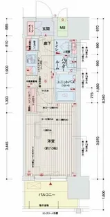 クリスタルグランツ梅田【10階】の間取り