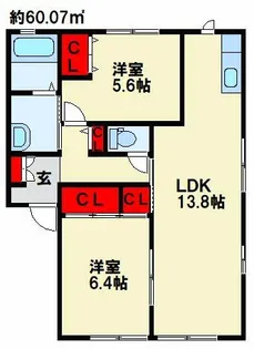 オー・ボアパティール C棟【1階】の間取り