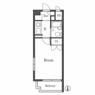 ダイヤモンドタワー薬院南【2階】の間取り