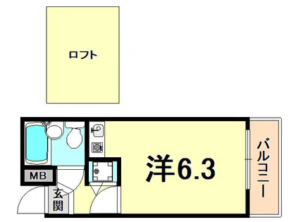 ベルトピア西宮【3階】の間取り