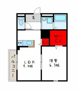 エトワール宮町【2階】の間取り