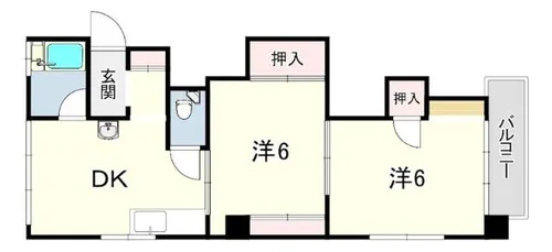新光マンション【4階】の間取り