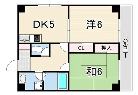 ハイツヤマトⅢ【2階】の間取り