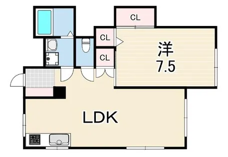 河内メゾン【1階】の間取り