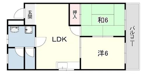 ルネ若草【2階】の間取り