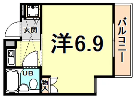 ベルトピア西宮北口1【3階】の間取り