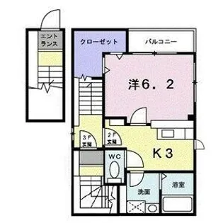 クレール上ヶ原【2階】の間取り