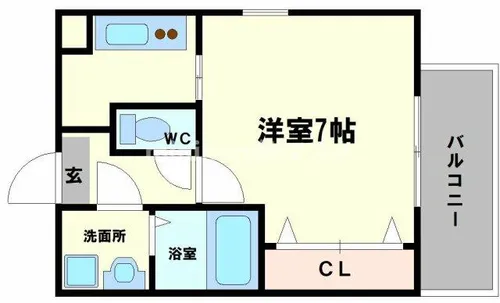 アルディア四ツ橋【6階】の間取り