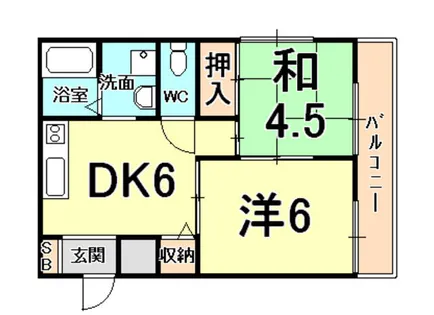 エスポワール【1階】の間取り