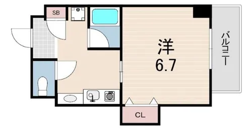 ファインキャッスル城ヶ堀【4階】の間取り