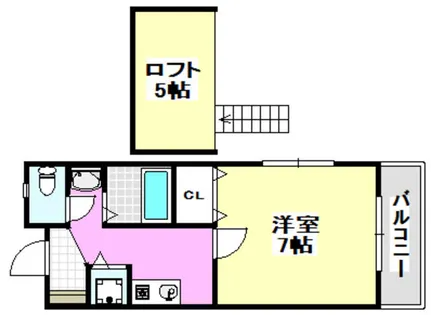 リーフジャルダン総持寺駅前【4階】の間取り