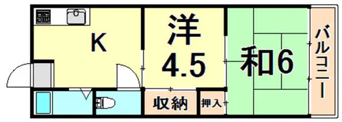 寿コーポ【3階】の間取り