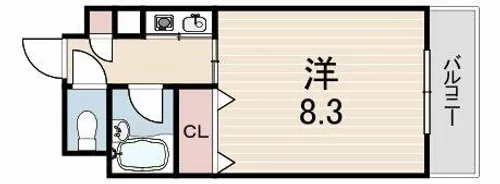 レジェンダリー甲子園【4階】の間取り