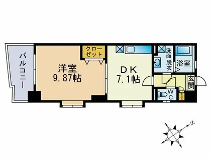 プリムヴェール【2階】の間取り