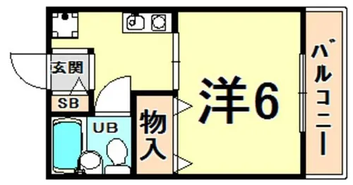 ミ・ザン・セーヌ【2階】の間取り
