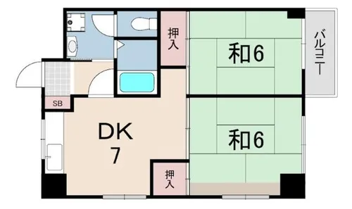 REVE甲東園1【4階】の間取り