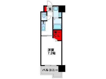 アルゴヴィラージュ工大前【4階】の間取り