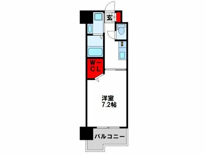 アルゴヴィラージュ工大前【9階】の間取り