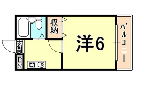 ジョイ甲子園【1階】の間取り
