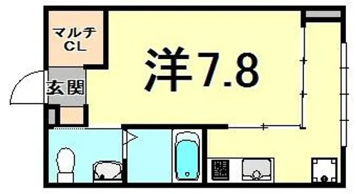 ノイエスレーベン【2階】の間取り