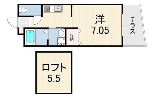 ラ・グロワール【1階】の間取り
