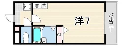 クレアコート産所町【1階】の間取り