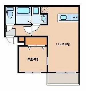 リテラ大楠【3階】の間取り