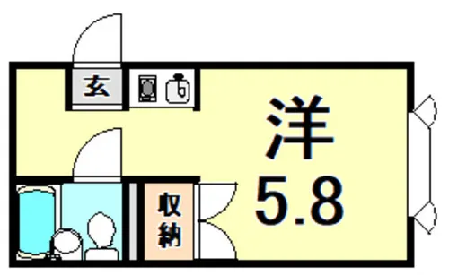アメニティハイツ上ヶ原壱番館【1階】の間取り