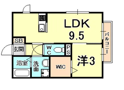 ボナールクレハ【1階】の間取り