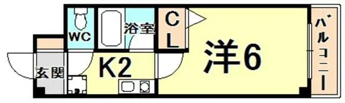 フレースヴィル【3階】の間取り