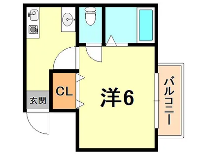 シャンラヴィーヌ【1階】の間取り