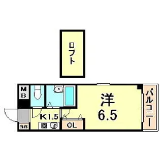 ローテローゼ本山【3階】の間取り