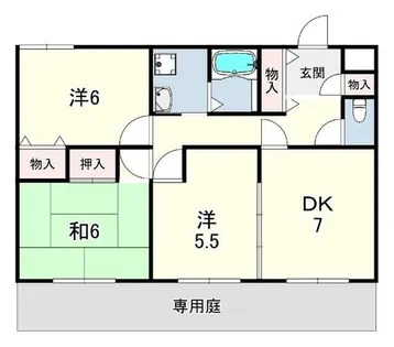 ハイム屋敷本【1階】の間取り